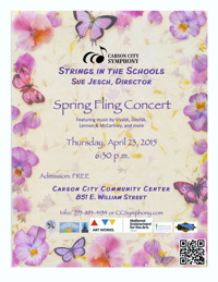 Photograph of Strings in the Schools students performing at the Legislative 
  Plaza last summer.