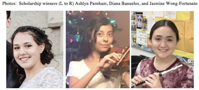 Picture of 3 Nebesky awardees.