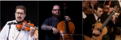 Photograph of three musicians