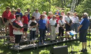 Photograph of Carson Chamber Singers at Mormon Stations State Park, July 4, 2023