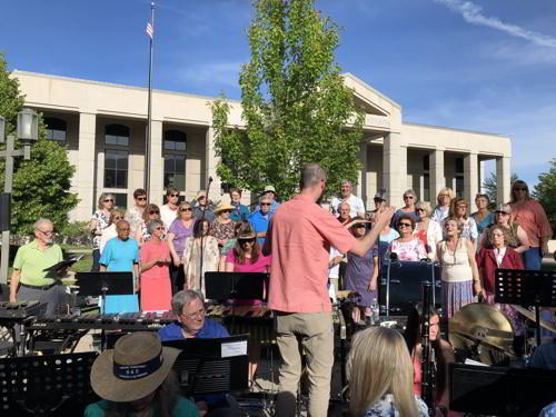 Photograph of Carson City Symphony Chorus with Interim Director Ricky Hutton