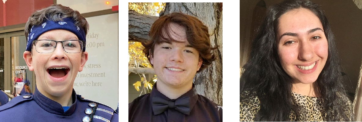 Photograph of the three 2020 winners