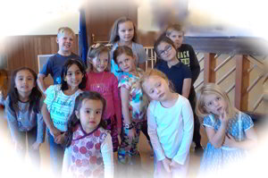 Photograph of Joyful Noise Carson Children's Choir at rehearsal for fall 2019 concerts.