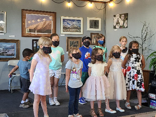 Photograph of Joyful Noise Carson Children's Choir last spring.