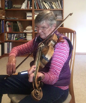 Image capture of Kay recording 'Hank Monk Schottische' viola part