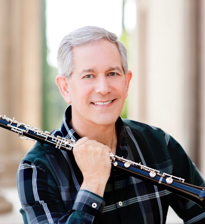 Photograph of oboist Stephen Caplan